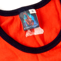 2002 Spider-Man NWOT orange tank top size small — good for 5/7