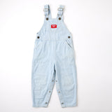 Vintage OshKosh light blue fine stripe engineer red label overalls - 3/4T