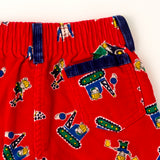 Vintage OshKosh Construction Mice AOP corduroy bubble pants - 18 months