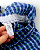 Vintage OshKosh Plaid Overalls with Anchor Patch - 18m/2T