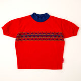 Vintage OshKosh deadstock red wagon AOP pants + shirt set - Size 4T