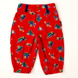 Vintage OshKosh Construction Mice AOP corduroy bubble pants - 18 months