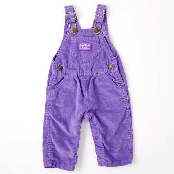 Vintage OshKosh lavender corduroy overalls size 3/6m (good to 9m)