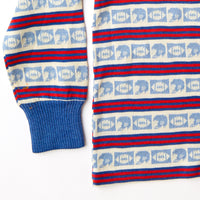 Vintage 80’s Health-tex football theme knit long sleeve tee • Size 5