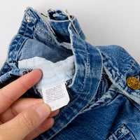 Vintage OshKosh dark wash distressed overalls - 4T