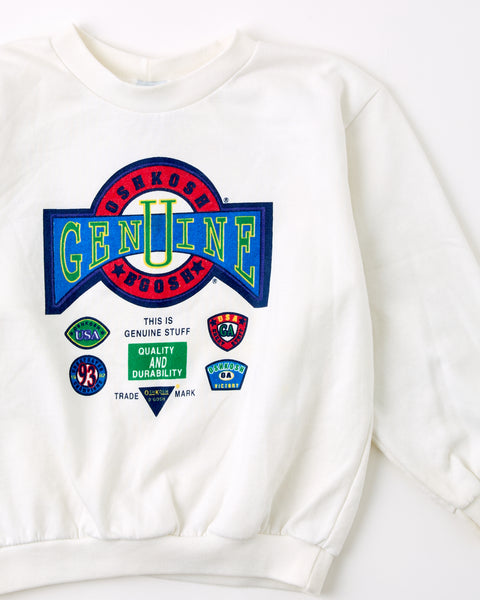 Vintage OshKosh The Genuine Article logo crewneck sweatshirt - Size 6