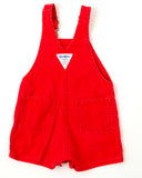 Vintage OshKosh Primary Red Shortalls - 18m