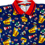 Vintage Gas Station Theme AOP Tee Romper with Screw/Nut Buttons - 18m