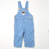 Vintage Sears Engineer Stripe Overalls with Rainbow Patch - 18m/2T
