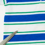 Vintage OshKosh Blue + Green Striped Polo - 4T