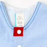 Vintage Headstock Color Block Sailor Bear Bubble Romper + Hat Set - 6/12m
