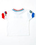 Vintage Okie Dokie Dumptruck + Bulldozer Color Block Ringer Tee - 18/24m