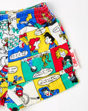 Vintage Cherokee Color Block Comic Book Print Shorts - 12ms to 2T shorties