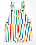 Vintage Cutecumber Rainbowish Striped Shortalls - 18/24m