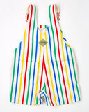 Vintage Cutecumber Rainbowish Striped Shortalls - 18/24m
