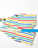 Vintage Cutecumber Rainbowish Striped Shortalls - 18/24m