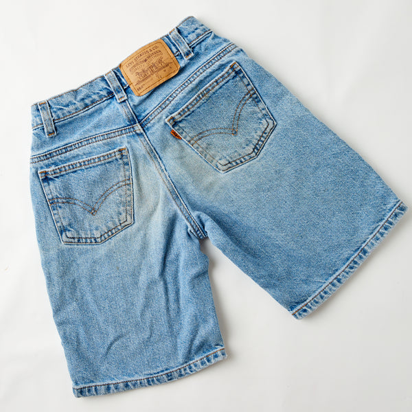 Levi's 560 Orange Tab Loose Fit Regular lighter wash denim shorts · 7x