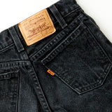 Vintage Levi's 550 Relaxed Fit Orange Tab black denim shorts · Size 8