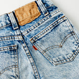 Vintage Levi's acid wash Orange Tab cut-off denim shorts · Size 8 slim (6/8)