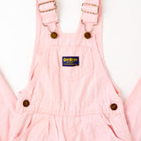 Vintage OshKosh 80's  pink pleated front overalls size 6