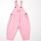 Vintage OshKosh pink engineer stripe bubble overalls 24m/2t