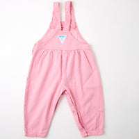 Vintage OshKosh pink engineer stripe bubble overalls 24m/2t