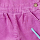 Vintage Oshkosh light purple corduroy pleated front overalls size 12 months