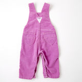Vintage Oshkosh light purple corduroy pleated front overalls size 12 months