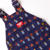 Vintage OshKosh cowboy farmer + tractor theme AOP overalls · Size 12 months