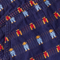 Vintage OshKosh cowboy farmer + tractor theme AOP overalls · Size 12 months