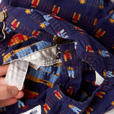 Vintage OshKosh cowboy farmer + tractor theme AOP overalls · Size 12 months