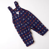 Vintage OshKosh cowboy farmer + tractor theme AOP overalls · Size 12 months
