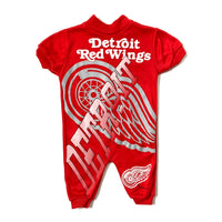 Vintage Detroit Red Wings graphic baby romper, size 0-6 months