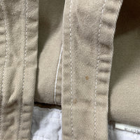 Vintage Oshkosh sturdy khaki overalls in the boxy style, made in Honduras, size 3T