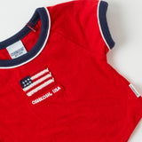 Vintage OshKosh USA 90's baby ringer tee · 0-6 months