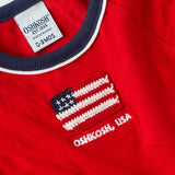 Vintage OshKosh USA 90's baby ringer tee · 0-6 months