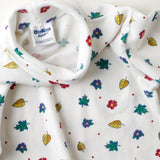 Vintage OshKosh fall and winter tone flowers and leaves turtleneck shirt · Size 5