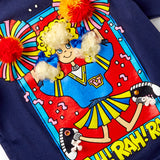 Vintage Tickle Me 3D pom pom cheerleader Rah Rah sweatshirt · Size 5/6