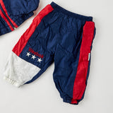 Vintage Weebok American flag-esque red white and blue tracksuit / windbreaker suit · 12/18 months