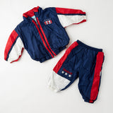 Vintage Weebok American flag-esque red white and blue tracksuit / windbreaker suit · 12/18 months