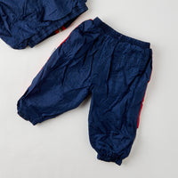 Vintage Weebok American flag-esque red white and blue tracksuit / windbreaker suit · 12/18 months